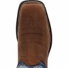Durango Rebel by Saddle Brown Denim Blue Western Boot, SADDLE BROWN/DEMIN BLUE, W, Size 7.5 DDB0429
